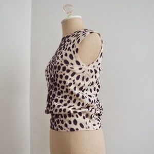 Dior Leopard Cashmere Pullover Vest